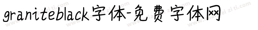 graniteblack字体字体转换