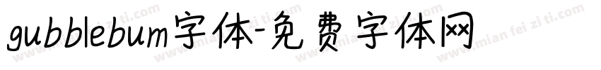 gubblebum字体字体转换