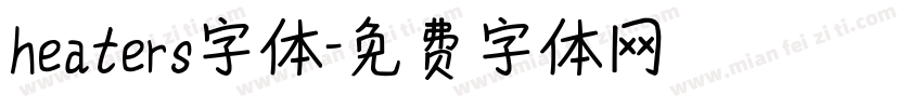 heaters字体字体转换