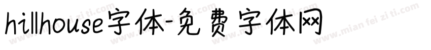hillhouse字体字体转换
