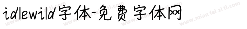 idlewild字体字体转换