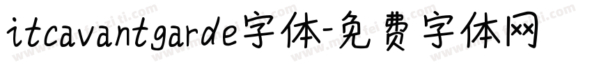 itcavantgarde字体字体转换