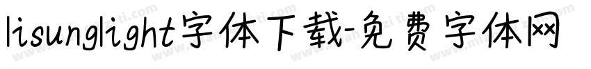 lisunglight字体下载字体转换