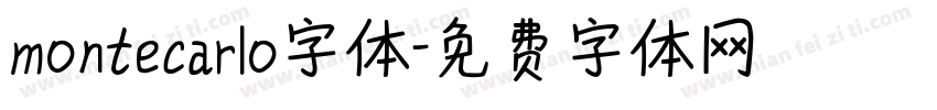 montecarlo字体字体转换