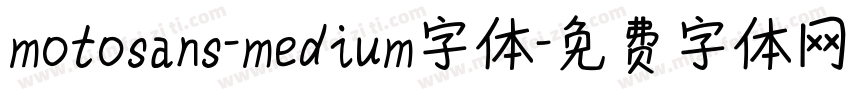 motosans-medium字体字体转换