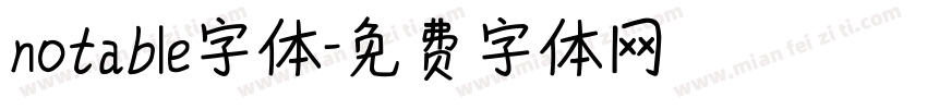 notable字体字体转换
