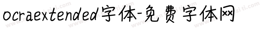 ocraextended字体字体转换