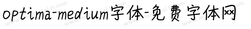 optima-medium字体字体转换