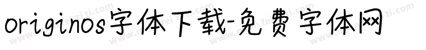 originos字体下载字体转换