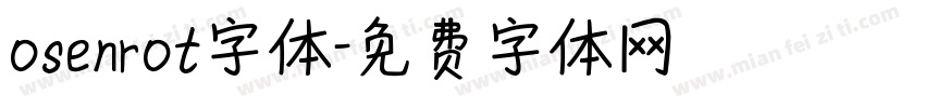 osenrot字体字体转换 osenrot字体字体转换