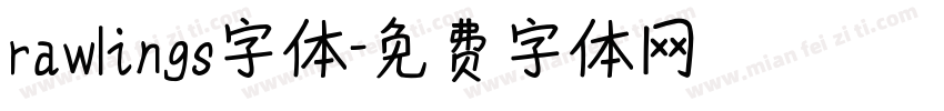 rawlings字体字体转换