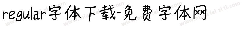 regular字体下载字体转换