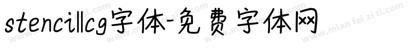 stencillcg字体字体转换