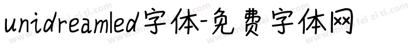 unidreamled字体字体转换
