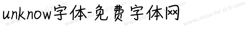unknow字体字体转换