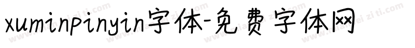 xuminpinyin字体字体转换