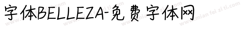 字体BELLEZA字体转换