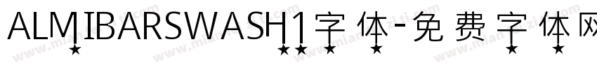 ALMIBARSWASH1字体字体转换
