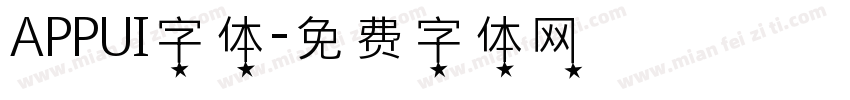 APPUI字体字体转换