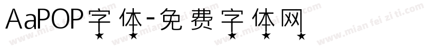 AaPOP字体字体转换