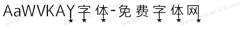 AaWVKAY字体字体转换