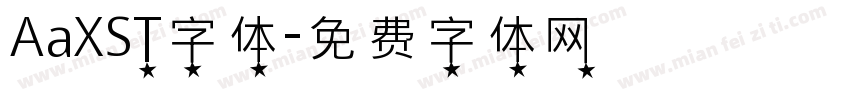 AaXST字体字体转换