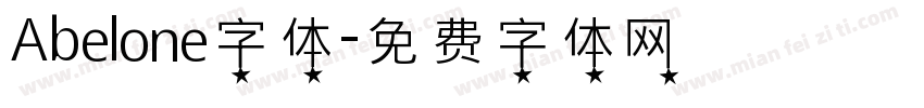 Abelone字体字体转换