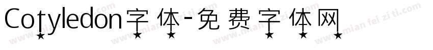Cotyledon字体字体转换