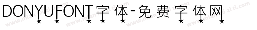 DONYUFONT字体字体转换
