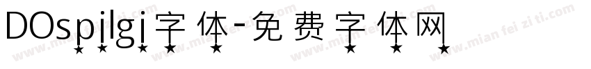 DOspilgi字体字体转换