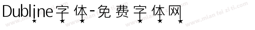 Dubline字体字体转换