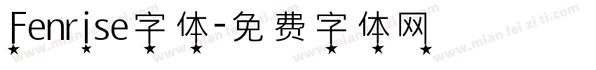 Fenrise字体字体转换
