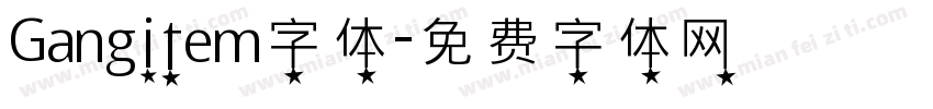 Gangitem字体字体转换