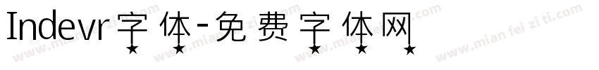 Indevr字体字体转换