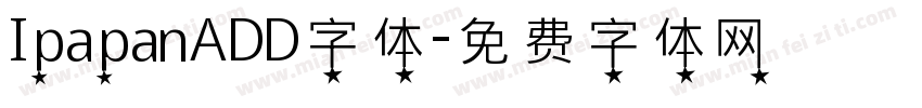 IpapanADD字体字体转换