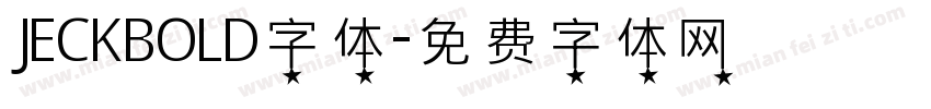 JECKBOLD字体字体转换