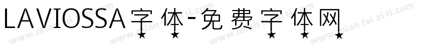 LAVIOSSA字体字体转换