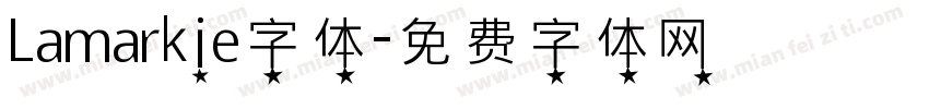 Lamarkie字体字体转换
