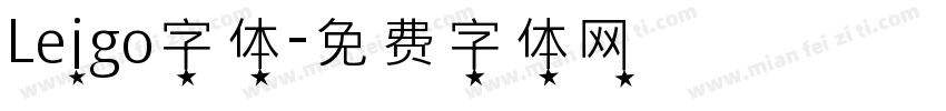 Leigo字体字体转换