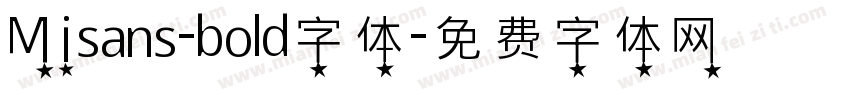 Misans-bold字体字体转换