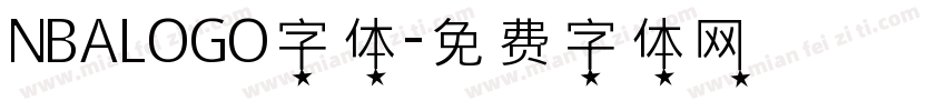 NBALOGO字体字体转换