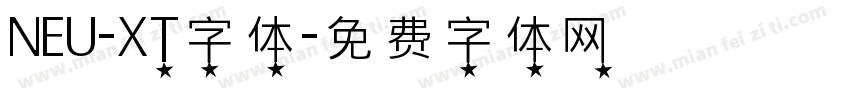 NEU-XT字体字体转换