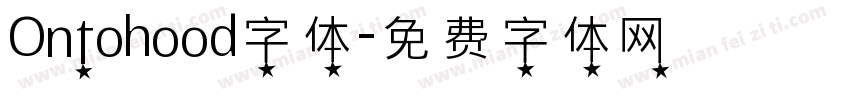 Ontohood字体字体转换