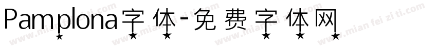 Pamplona字体字体转换