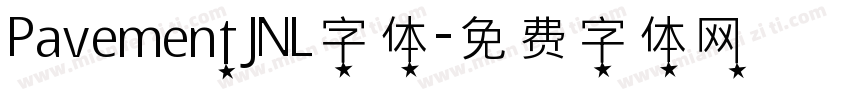 PavementJNL字体字体转换