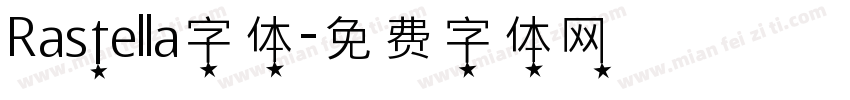 Rastella字体字体转换