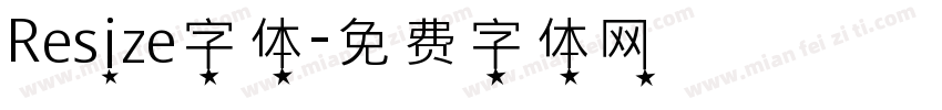 Resize字体字体转换
