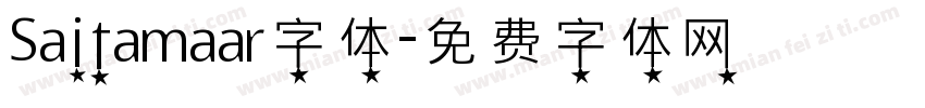 Saitamaar字体字体转换