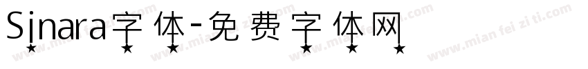 Sinara字体字体转换