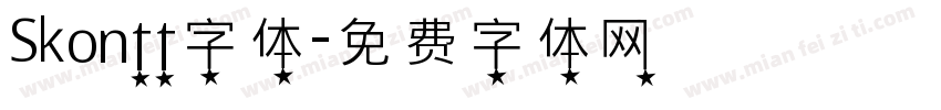Skontt字体字体转换